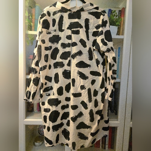 ✨️HOST PICK✨️ 100% Cotton Abstract Print Button Down Dress by Ulla Popken - Picture 4 of 15